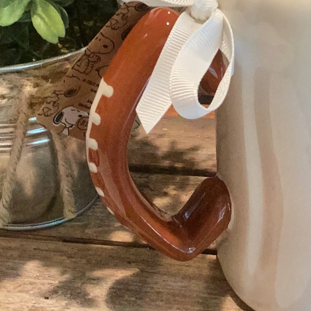 Rae Dunn x Peanuts Football Mug